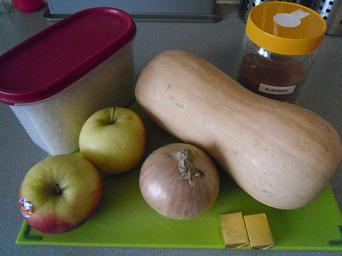 Pumpkin and Apple Risotto Ingredients