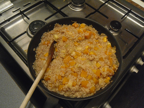 Pumpkin and Apple Risotto