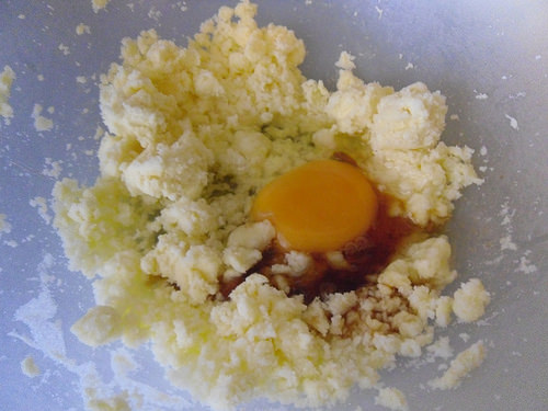 Add egg and vanilla