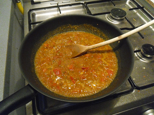 Adding spices