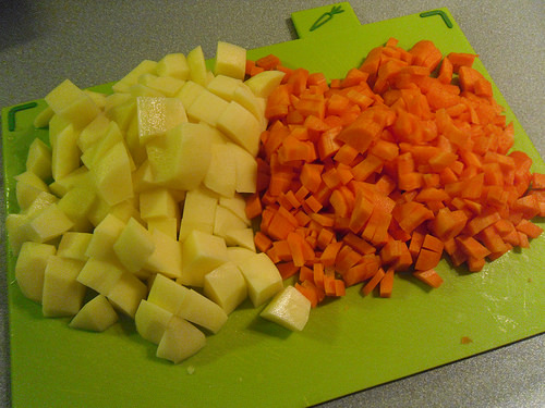 Carrots and potatoes