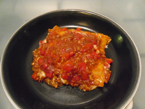 Lasagna close-up