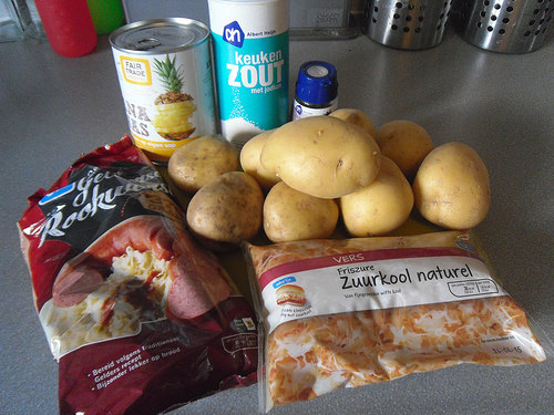 Sauerkraut Casserole ingredients