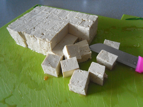 Tofu diced