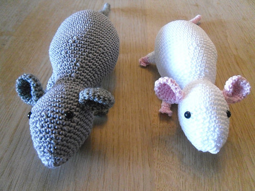 Crocheted-Rats