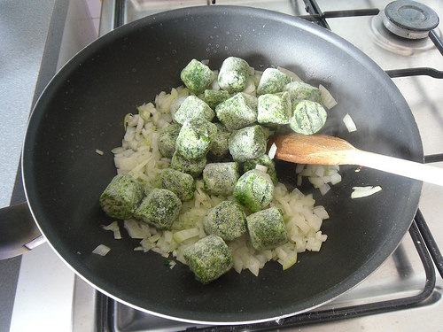 add the spinach